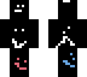 black smily face