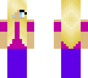 blonde girl with crop-top