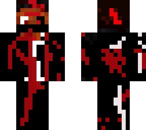 blooded herobrine with black/white eye