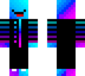 blue-pink slime in suite