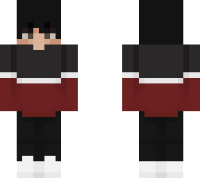 boi maroon striped sweater