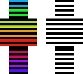 colourful/white  stripes