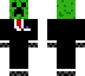 cool creeper in a suit
