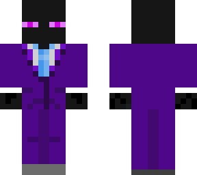 enderman in a purple suit!!