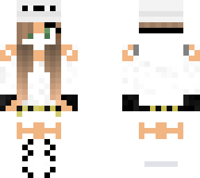 girl with white hoodie idk is it a hoodie even? with mask