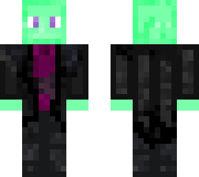 green guy in suit