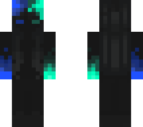 half blue and half green