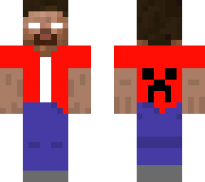herobrin with red t-shirt