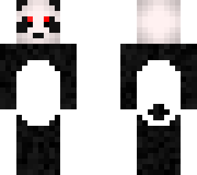 panda with red eyes layout eyes and layout body