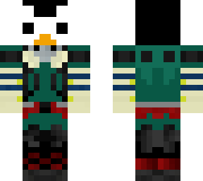 penguin with deku outfit