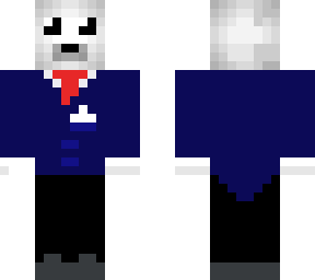 perry da polar bear in a suit with drippy shoes
