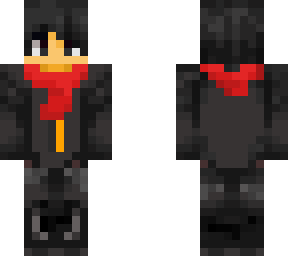 red scarf, black jacket ( fixed)