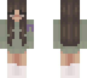 sage green girl with cancer support ribbon