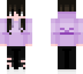 skin de chica esqueleto morado