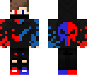 skin rojo y azul