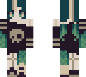 skulls of blue flame