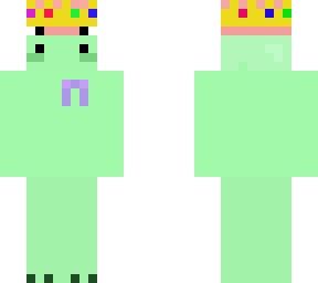 slime axolotl with technoblade hat