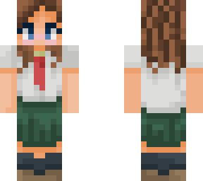 updated skin in mha uniform