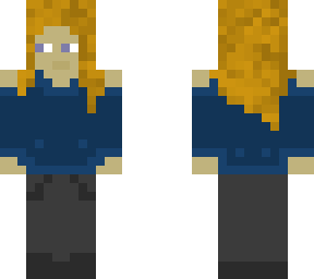 alex in a blue sweater