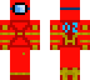 among us red (but i added to many gold things)