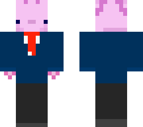 axolotl in a suit