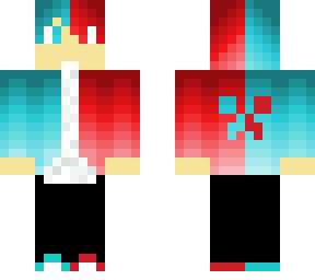 blue and red boy