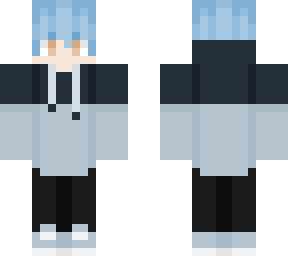 blue hoodie
