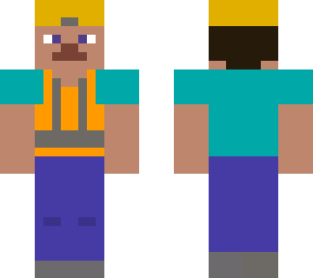 builder steve with vest