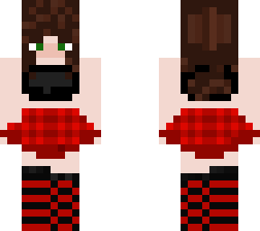 cute girl with red dress