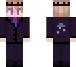 dark purple rainy suit (nonbinary)