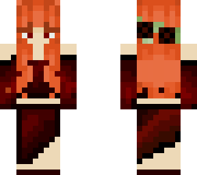 my little sister made this for her halloween skin!