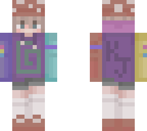 my skin + pan flag and cancer ribbon :]