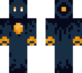 navy and orange robot