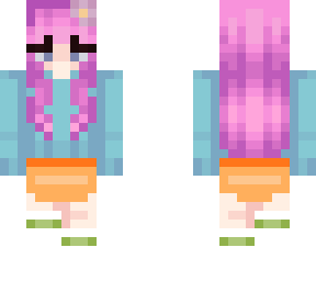 pink haired girl