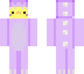 purple dino onesie duck