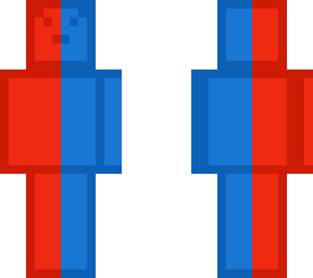 red and blue