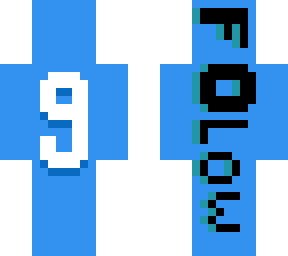 this skin is to celebrate 9 follows (can be used as a base but isnt expected to)