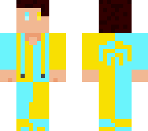 yellow and blue suit