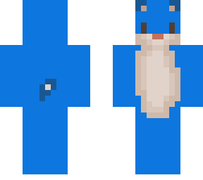 backwards blue hamster