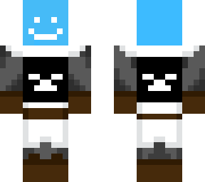 blue guy as a guard