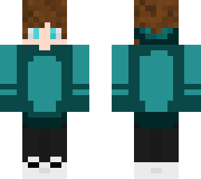 blue hoodie brown hair and blue eyes