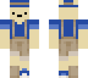 blue overall skin