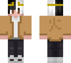 brown jacket and an indescrete crown