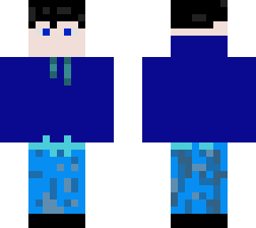 chill guy in blue