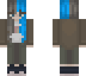 cute blue haired girl