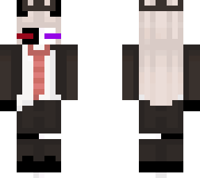 cute demon skin (female ranboo inspired with cancer support bows and bi flag)