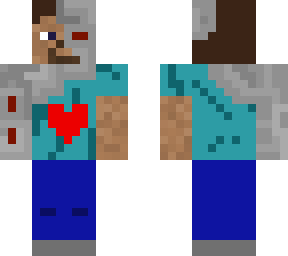 cyborg steve with heart