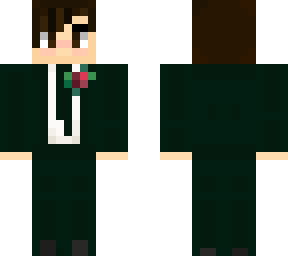 dark green suit