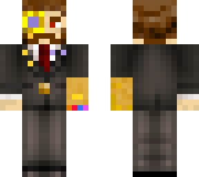 gentleman with thanos gauntlet