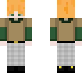 ginger boys with a green shirt